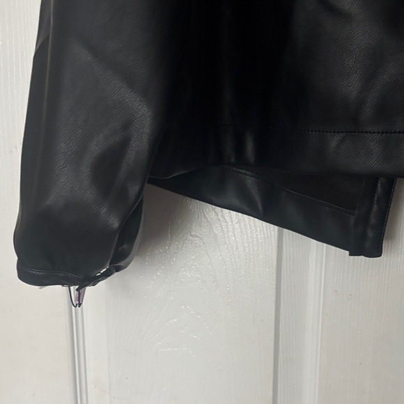 Avec Les Filles Black Faux Leather Jacket - Picture 8 of 11